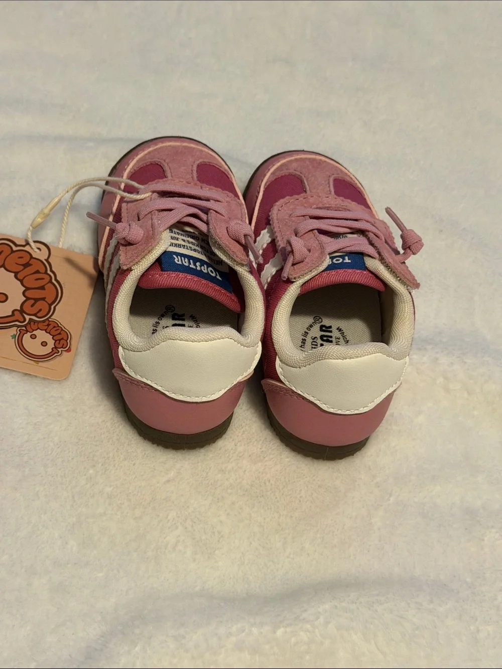 Toddler Pink Lace-Up Walker Sneakers by